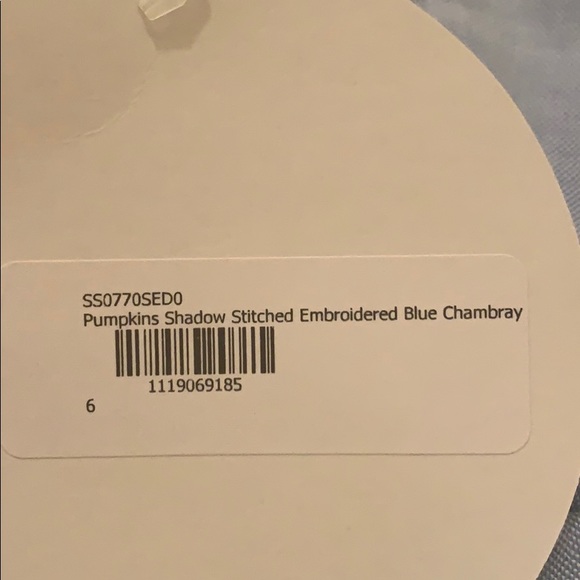 NWT Stellybelly Shadow Stitch Pumpkin Chambray Pinafore Dress - 6 price is firm - Picture 4 of 5